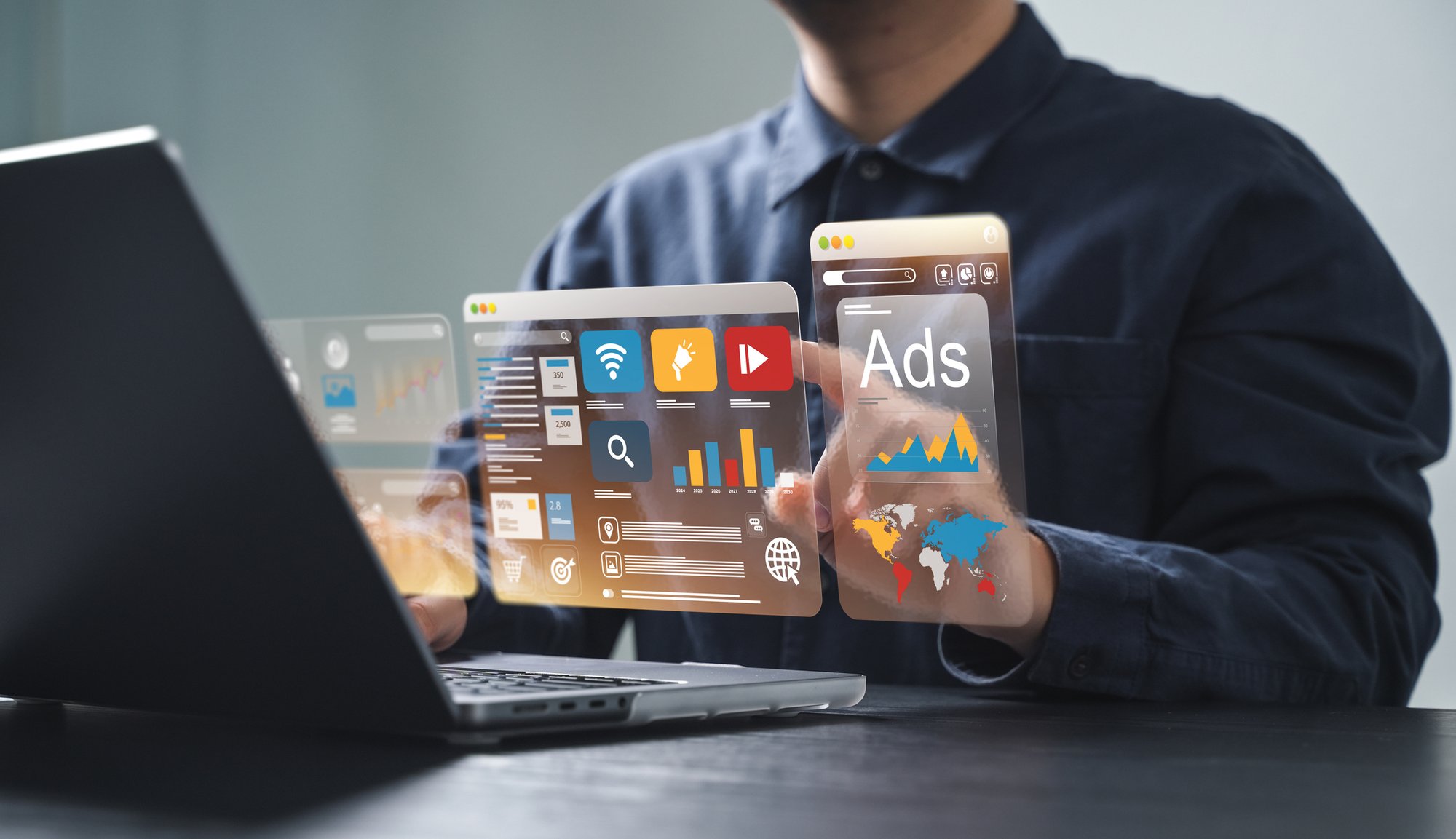 Online advertising concept