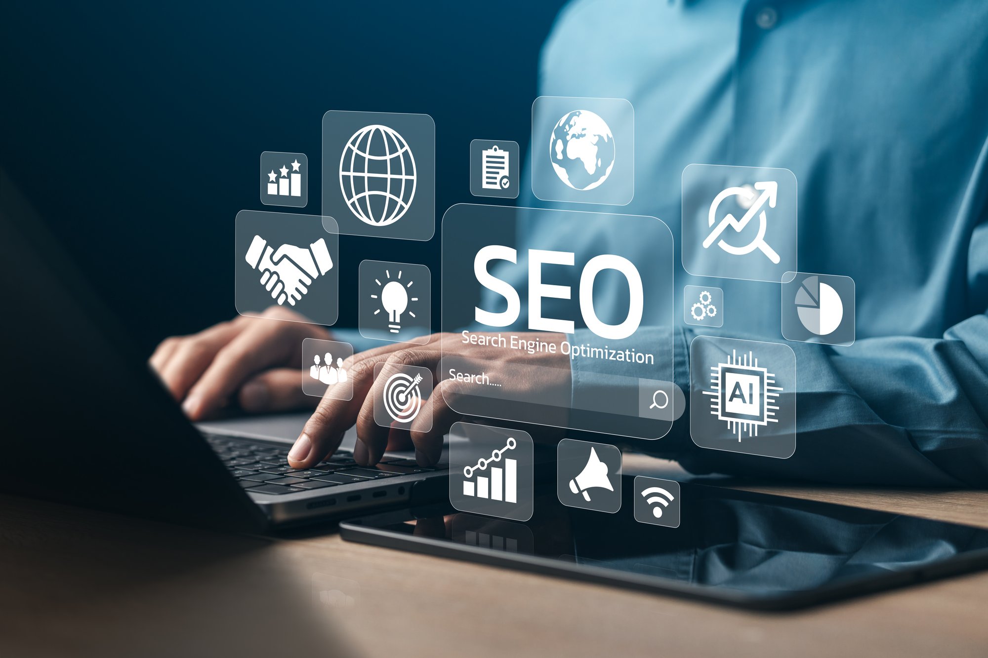 Web Banner Search Engine SEO For Business And Marketing