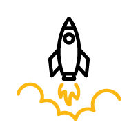 icon of rocketship